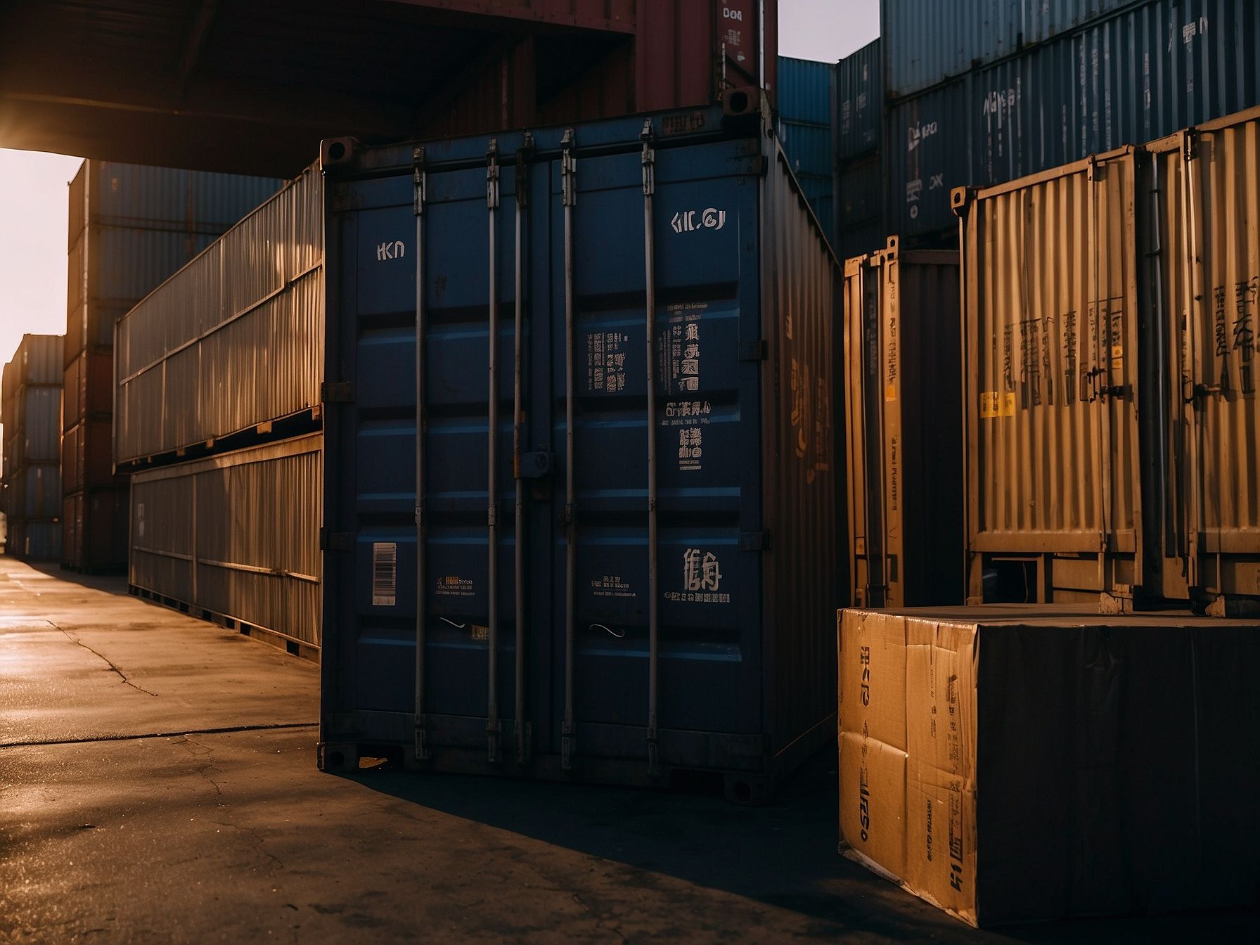 LCL cargo consolidated in a container for Sarawak