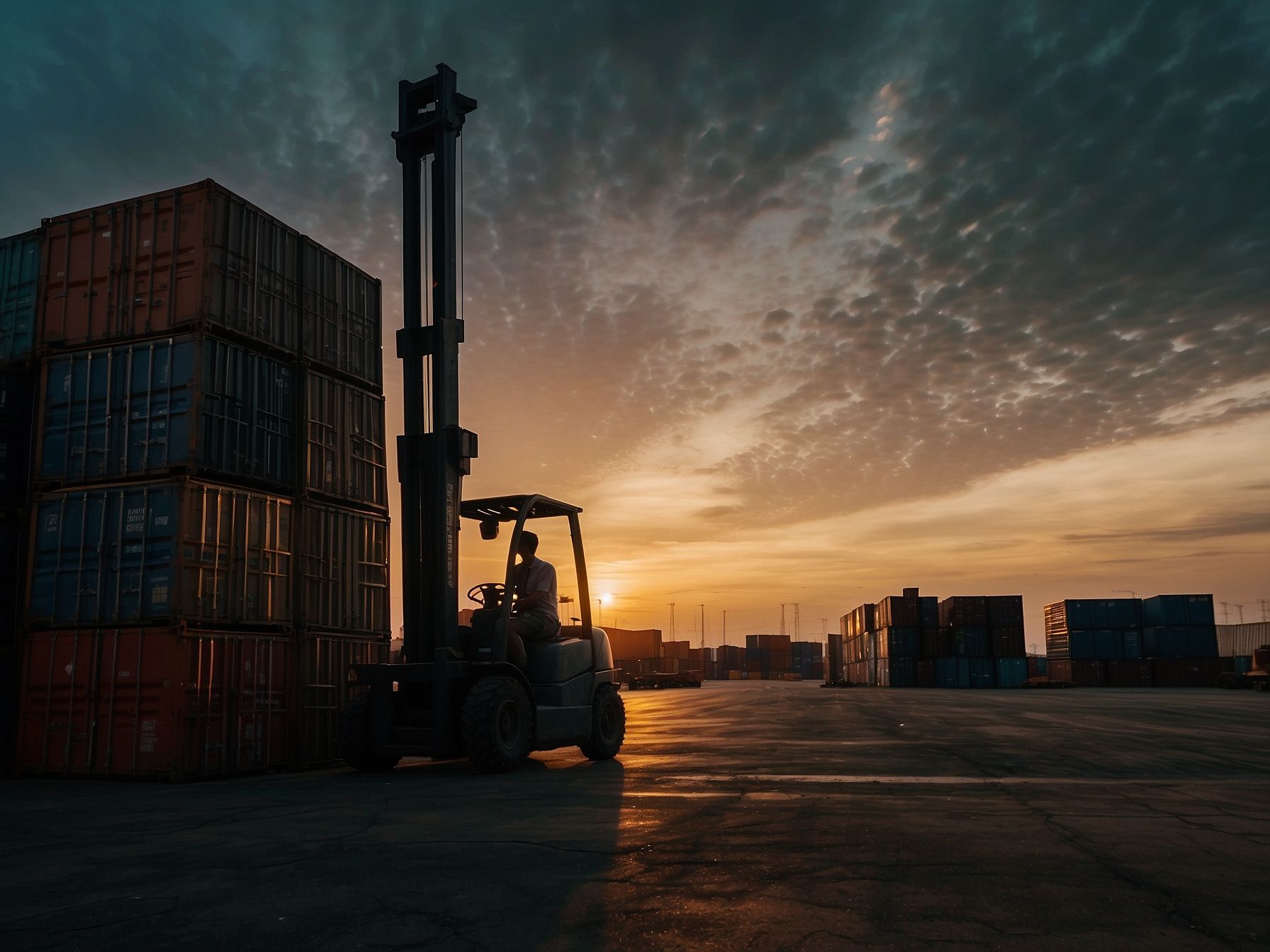Palletised goods loaded for Sarawak shipping